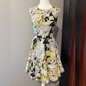 Bar III Skater Mini Dress with Abstract Pattern, Size XS